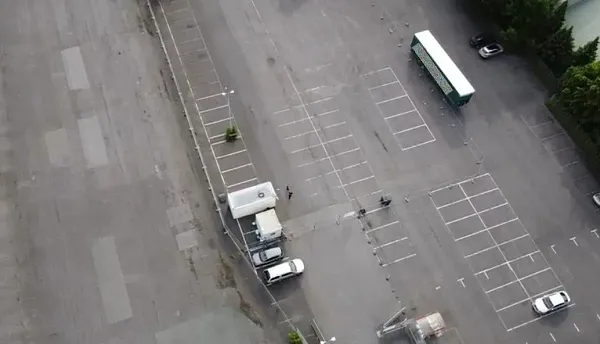 Parkovi&scaron;tě pro n&aacute;kladn&iacute; automobily v Unna