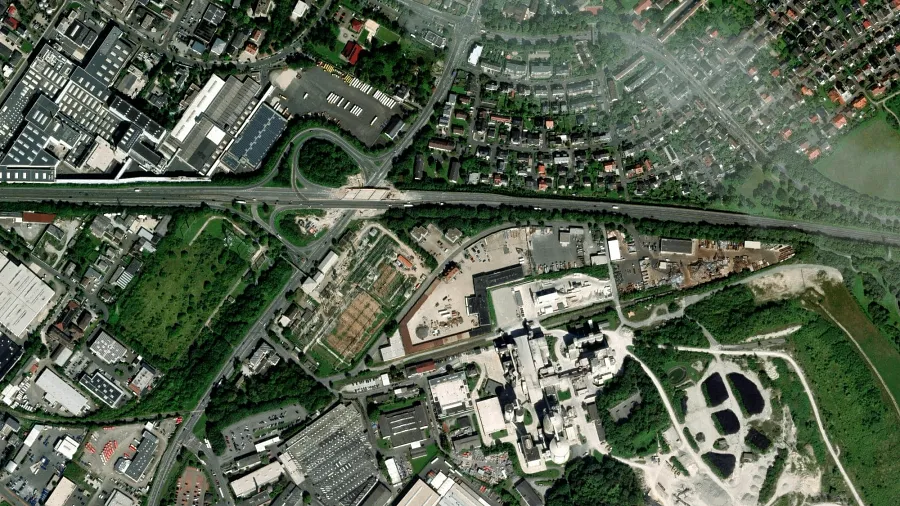 Truck parking lot in Paderborn