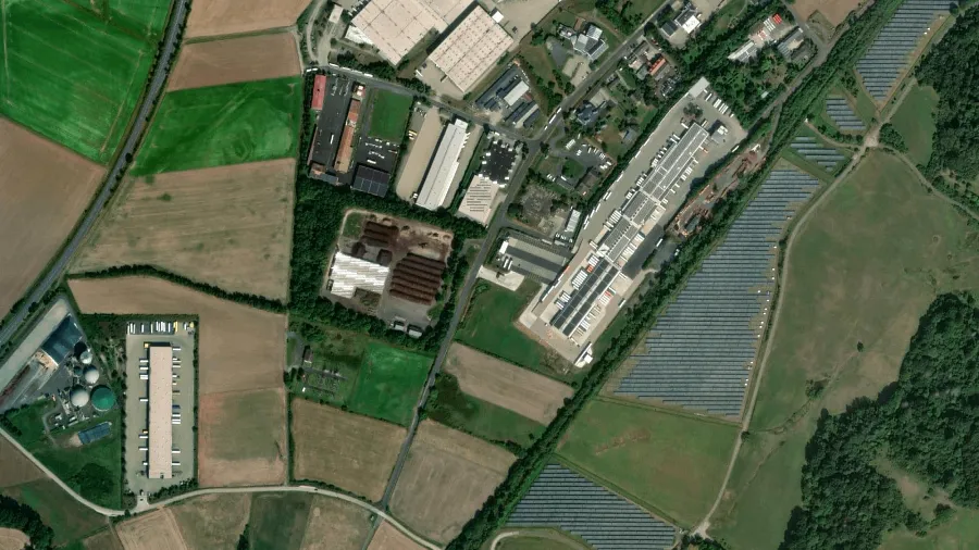 Місце для паркування вантажівок Standort des Logistiklagers в Homberg (Efze)