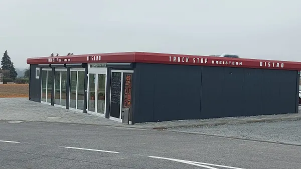 Parking dla ciężar&oacute;wek Bautransport Bautzen w G&ouml;da