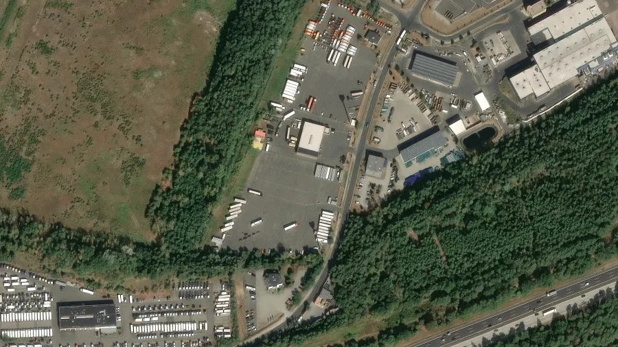 Zonă de parcare pentru camioane &icirc;n K&ouml;nigs Wusterhausen