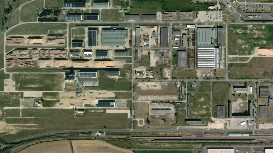 Parkovi&scaron;tě pro n&aacute;kladn&iacute; automobily Betonmischanlage in Arneburg