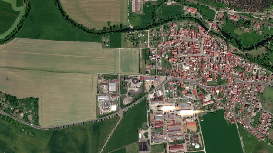 Місце для паркування вантажівок Bio u. GesundheitsZentrum Betriebshof в Vachdorf