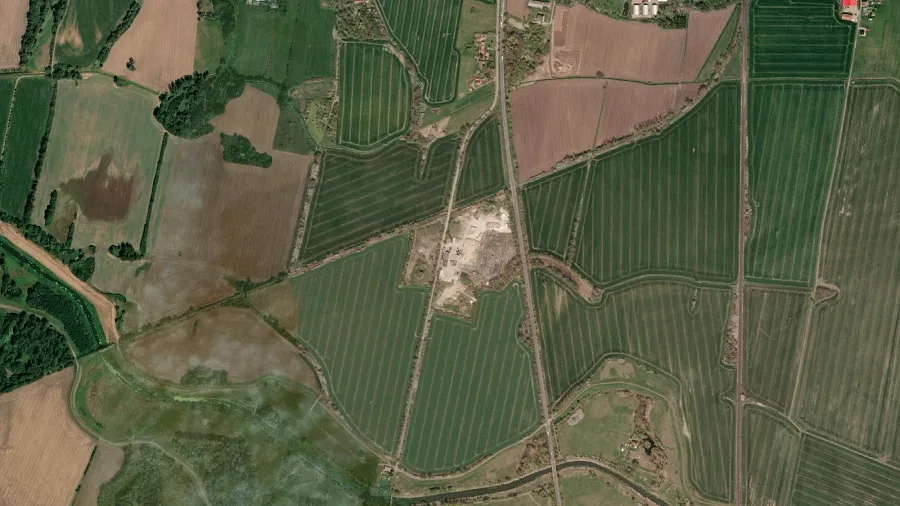 Teherg&eacute;pkocsik parkol&oacute;ja Geestgottberg in Seehausen (Altmark)