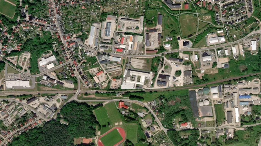 Truck parking lot in Grevesm&uuml;hlen