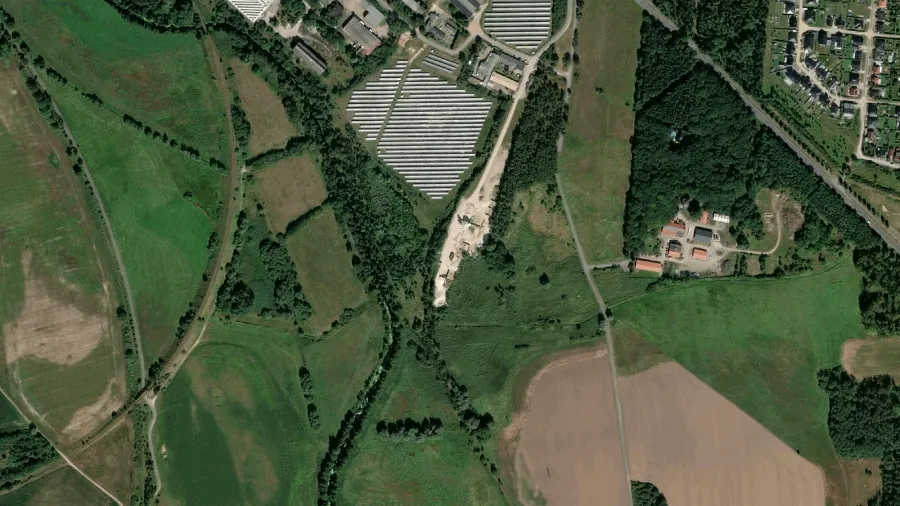 Truck parking lot in Salzwedel
