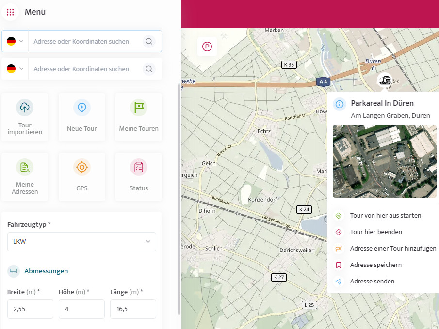 Integrare Happy Trucker cu MapTrip Maps