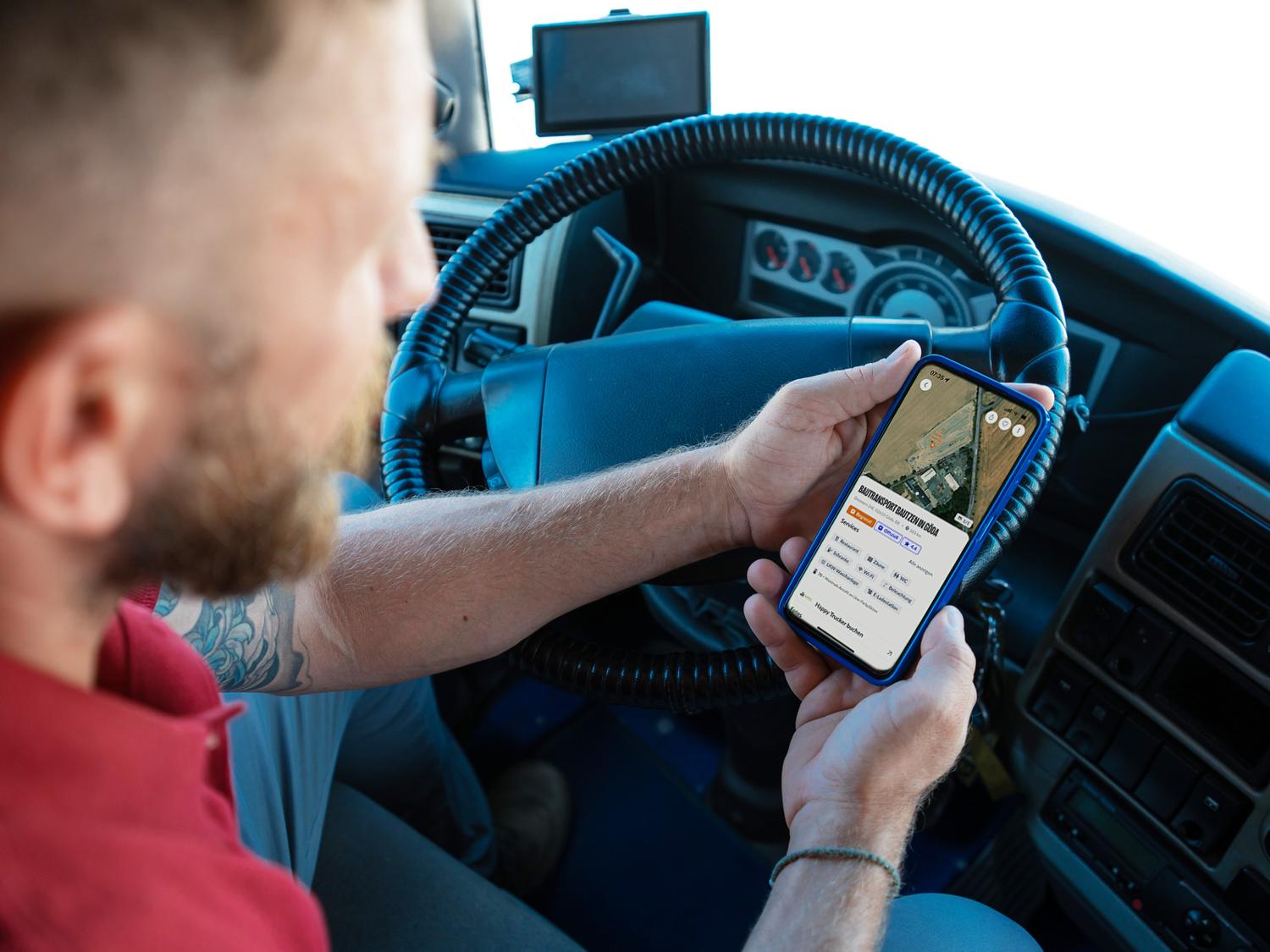 Happy Trucker x LKW.APP: LKW-Parkplätze in Europa jetzt buchbar